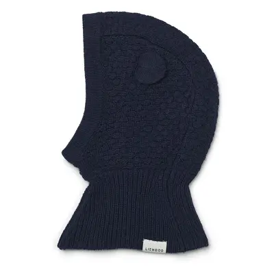 Liewood fular circular din lână pentru copii Oggy Balaclava culoarea albastru marin, LW15098