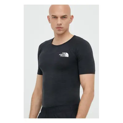 The North Face tricou sport Mountain Athletics culoarea negru, melanj