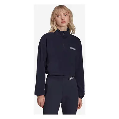 adidas Originals bluză femei, culoarea bleumarin, cu imprimeu HL0052-navy