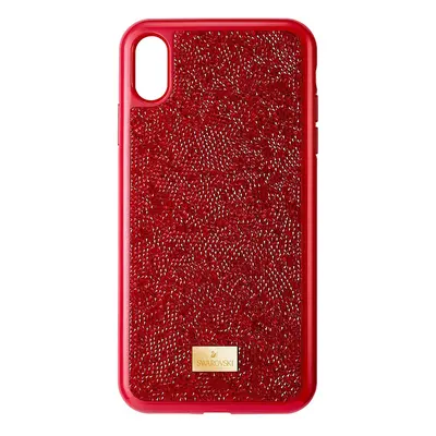 Swarovski Husă de telefon iPhone XS Max Glam Rock culoarea rosu