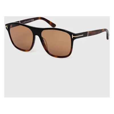 Tom Ford ochelari de soare barbati, culoarea maro, FT1081_5805E