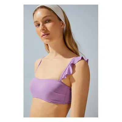 Women Secret Sutien de baie culoarea violet, cupa moale