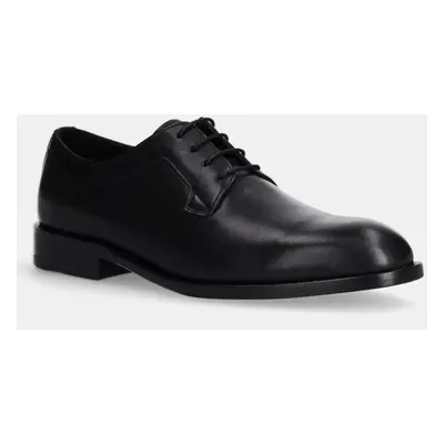 BOSS pantofi de piele Limber barbati, culoarea negru, 50536152