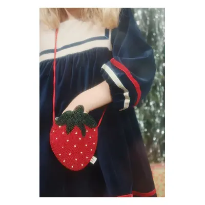 Konges Sløjd poseta fete STRAWBERRY BAG culoarea rosu, KS102117