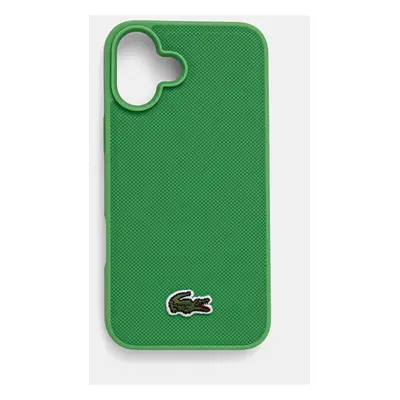 Lacoste etui pentru telefon iPhone 16 Plus 6.7 culoarea verde, LCHMP16MPVCN