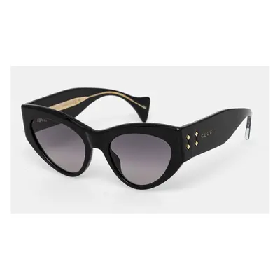 Gucci ochelari de soare femei, culoarea negru, GG1704S