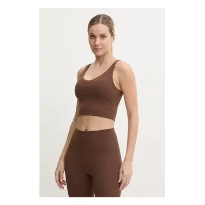 Joy in me top de yoga Grace culoarea maro, Grace