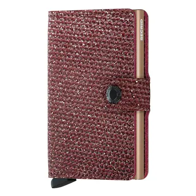 Secrid portofel de piele Miniwallet Sparkle Red culoarea rosu