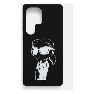 Karl Lagerfeld Husa pentru telefon Samsung Galaxy S25 Ultra culoarea negru, KLHMS25LPNYKGRTK