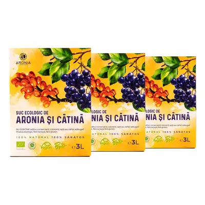 PROMO: 3x3L Suc Aronia – Cătină 3L ECO