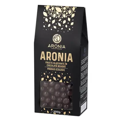 Fructe de Aronia BIO glazurate cu Ciocolată, 200g