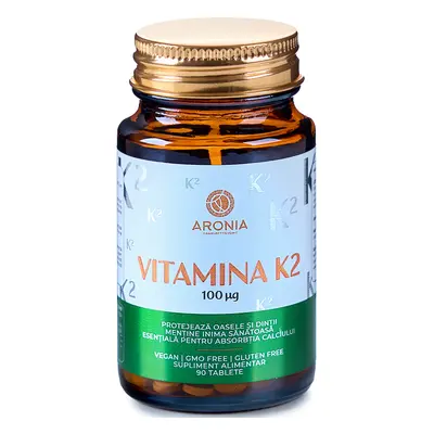 Vitamina K2 100μg MK7 - 90 Tablete