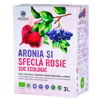 Suc de Aronia și Sfeclă Roșie 100% Natural și Ecologic la 3L (RO-ECO-029)