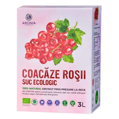 Suc de Coacăze Roșii ECO 3L (RO-ECO-029)