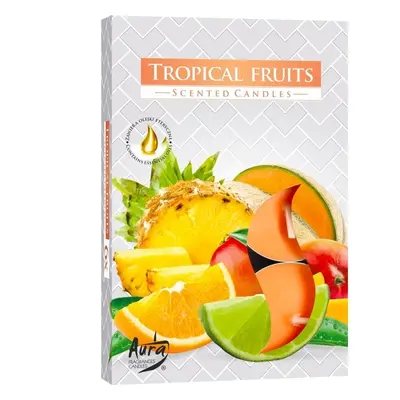 Set 6 pastile lumanari parfumate bispol - tropical fruits