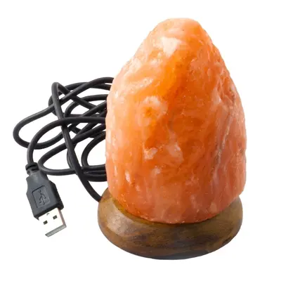 Veioza lampa din sare de himalaya cu usb - naturala 05 kg