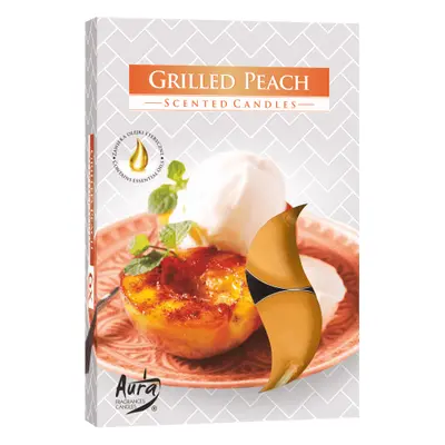 Set 6 pastile lumanari parfumate bispol - grilled peach