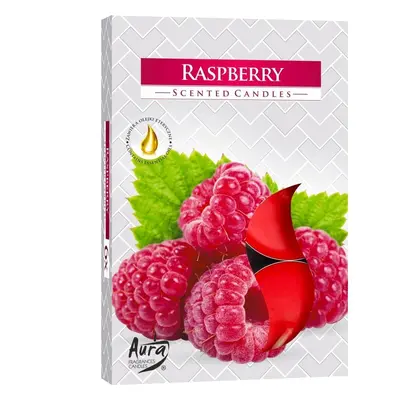 Set 6 pastile lumanari parfumate bispol - raspberry