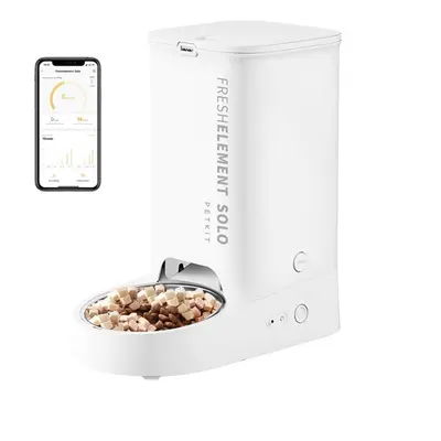 Dozator automat mancare pisici PETKIT Fresh Element Solo - Smart Pet Feeder, White