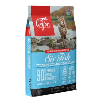 Orijen Six Fish Cat - hrană uscată pentru pisici 5,4 kg