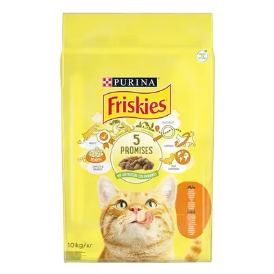 Friskies cu Pui și Legume, hrană uscată pentru pisici 10 kg