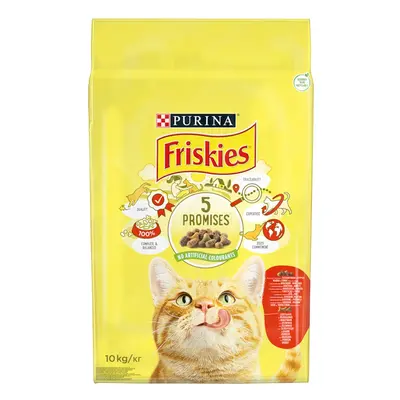 Friskies cu Vita, Pui și Legume, hrană uscată pentru pisici 2 x 10 kg