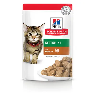 Hill's Science Plan Kitten hrana pentru pisici cu curcan - la plic 12 x 85 g