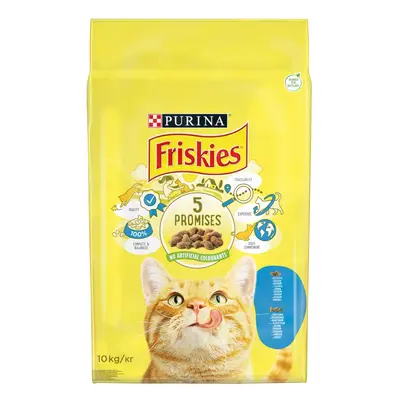 Hrană uscată pentru pisici Friskies cu somon si legume 2 x 10 kg