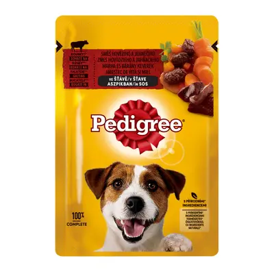 Pedigree hrană la plic cu carne de miel 100 g