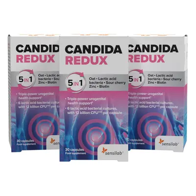 Candida Redux - formulă probiotică puternică pentru femei (3 cutii)