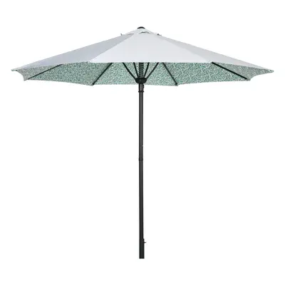 Outsunny Parasolar pentru Grădină, Umbrelă de Masă Exterior, Protecție Solară cu Spite, Verde | 