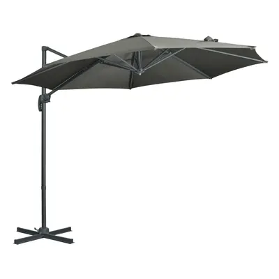 Outsunny Umbrelă Solară de Grădină Decentralizată cu Înclinare și Rotație 360° Ø294x248cm Gri | 