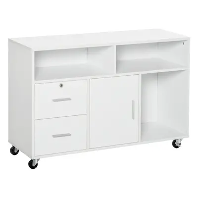 HOMCOM Mobilier Suport Imprimantă Dulapior Multifuncțional Design Compact și Elegant pentru Biro