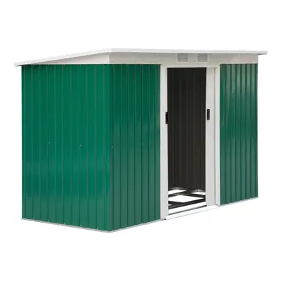 Casuta gradina, sopron pentru depozitare si organizare 277x130x173cm, verde Outsunny | Aosom RO