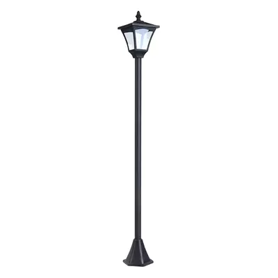 Outsunny Felinar de Grădină Led cu Panouri Solare, 120cm, Negru | Aosom Romania