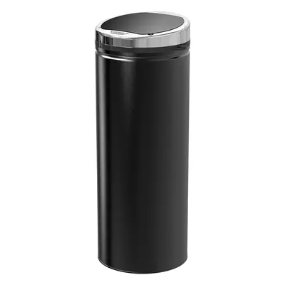 HOMCOM Coș de Gunoi Inteligent cu Senzor, 50L, Oțel Inox și Plastic, Negru, 30.5x30.5x81.5cm | A