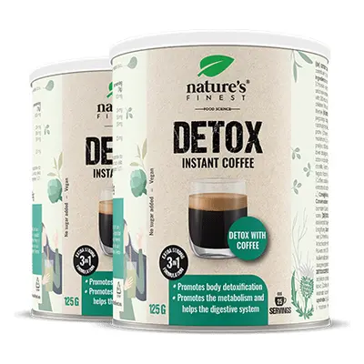 Detox Coffee 1+1 | Detox Slăbire | Ameliorarea Digestiei | Energie | Armurariu, Anghinare, Chlor