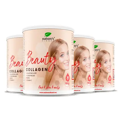 100% Colagen Pur | 4x Beauty Collagen cu Acid Hialuronic | Cel Mai Bun Mix de Băutură cu Colagen