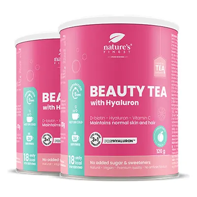 Beauty Tea with Hyaluron and Biotin 1+1 | Hidratare pentru piele | Ceai functional | Anti-îmbătr