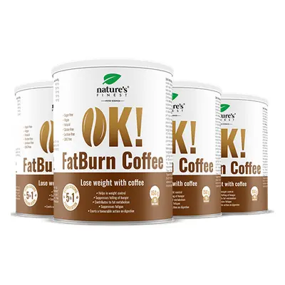 100% Cafea FatBurn | 4x OK!FatBurn® | Cu ID-Alg® și L-Carnitină | Cele mai bune produse pentru s