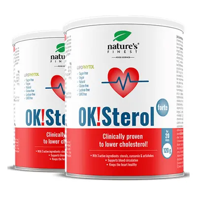 OK!Sterol Forte 1+1 | Clinice dovedit | Scade colesterolul rău | Formula | Normalizează nivelul 