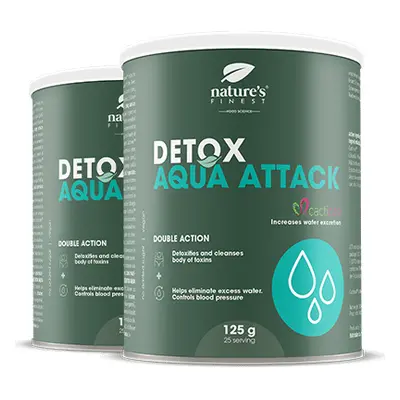 Detox Aqua Attack 1+1 | Detox , Scădere în Greutate | Reducerea Retenției de Apă | Formula Cacti