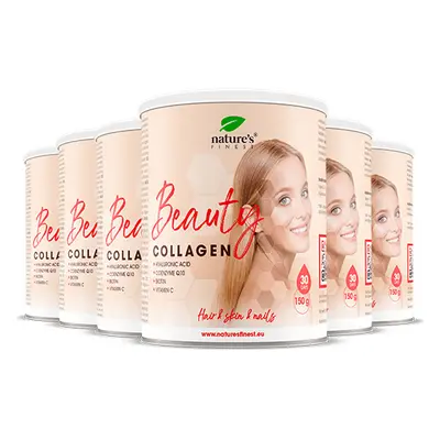 100% Colagen Pur | 6x Beauty Collagen cu Acid Hialuronic | Cel Mai Bun Mix de Băutură cu Colagen