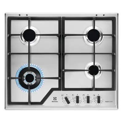 Electrolux Plită gaz cm Inox Easy Clean KGS64362XX