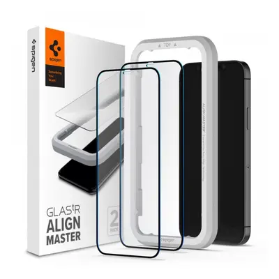 Spigen Full Cover Glass ALM Glas.TR, bucăți cu aplicator, Folie de sticlă securizată, iPhone / P