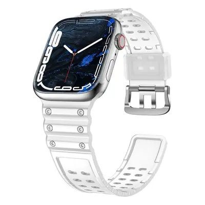 Curea Strap Triple pentru ceasuri Apple Watch SE / / / / / / / / (41/40/38mm), transparentă