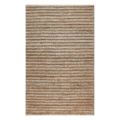 Covor lucrat manual Eko, Flatweave Choti S11152 - Natural, 100% iuta, x cm