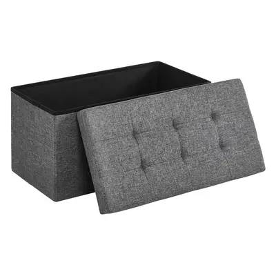 Bancheta cu spatiu pentru depozitare Ottoman Classic, Vasagle, x x cm, pliabila, imitatie in/MDF