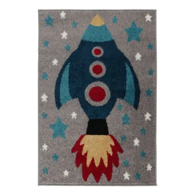 Covor Play Days Rocket Multi 80x120 cm, 100% polipropilena, multicolor