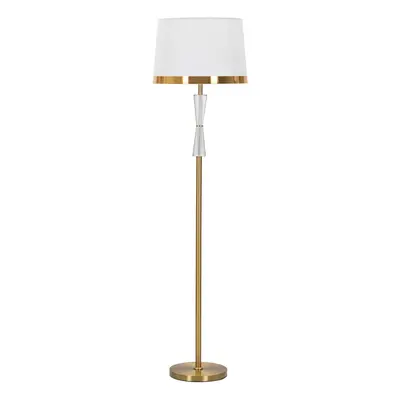 Lampa de masa Cristal, Mauro Ferretti, Ø30 x cm, x E27, 40W, fier/sticla/textil, auriu/alb